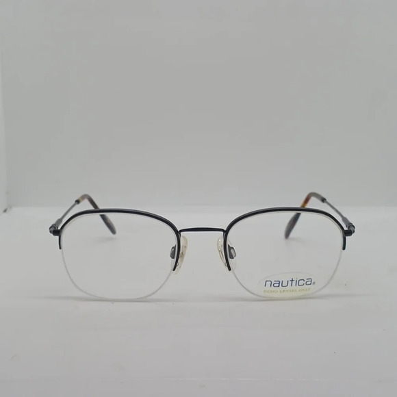 NWT UNISEX NAUTICA EYEGLASS FRAMES J34 BLACK BROWN - Picture 1 of 4